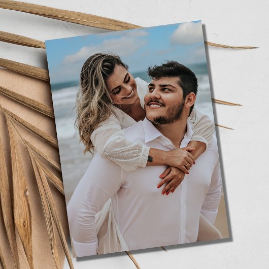 ビーチ写真の宛先ウェディング日付の保存 セーブザデート