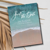 ビーチ写真の宛先ウェディング日付の保存 セーブザデート