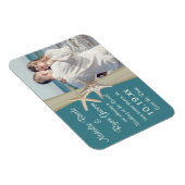 ビーチ写真の日付を保存 マグネット (右側)