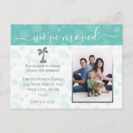 ビーチ写真の移動のアナウンスのアドレスの変更 案内ポストカード