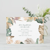 ビーチ写真の結婚取り消し 案内状 (スタンド正面)