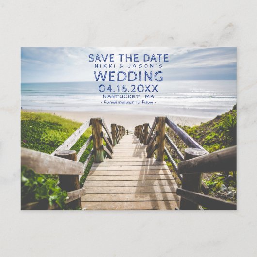 ビーチ写真はがきを保存する 案内ポストカード (正面)