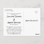 ビーチ写真カジュアル延期結婚の ポストカード (裏面)