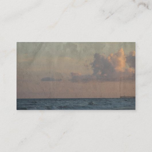 ビーチ写真結婚のWebサイト挿入カード エンクロージャーカード (裏面)