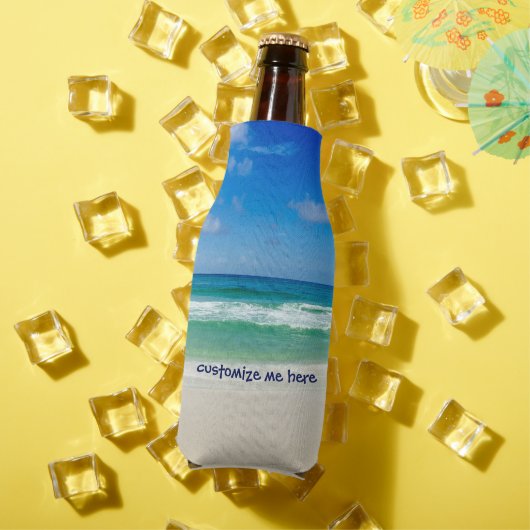ビーチ写真美カスタムしい熱帯島 ボトルクーラー (インサイチュ 夏)