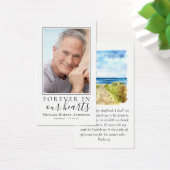 ビーチ写真記念祈りの言葉カード (デスク)