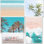 ビーチ写真 シール (正面)