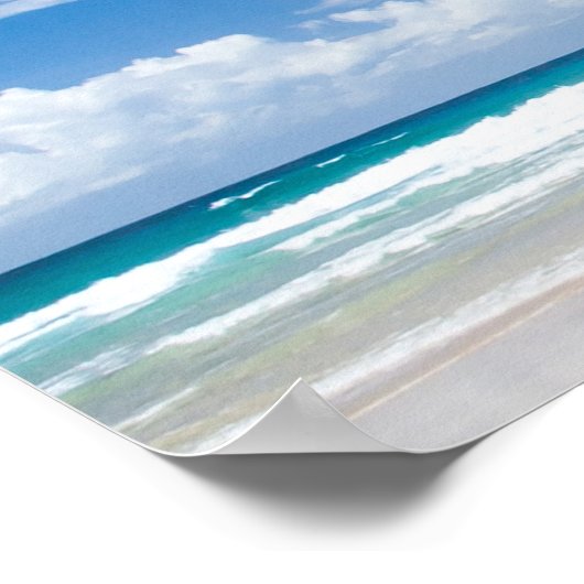 ビーチ写真 ポスター (角)