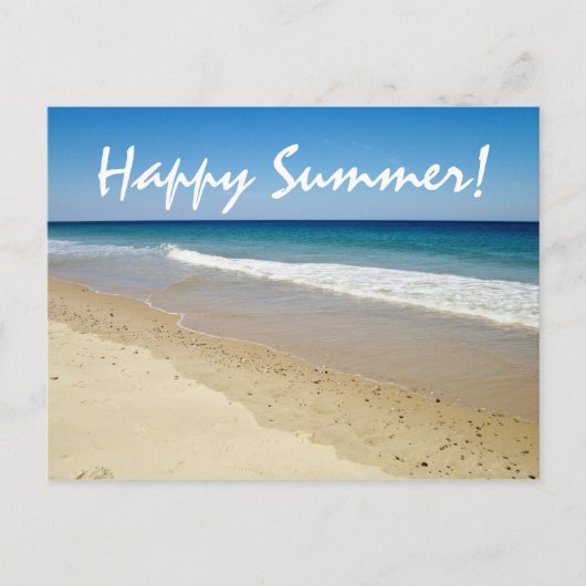 ビーチ写真 ポストカード (正面)