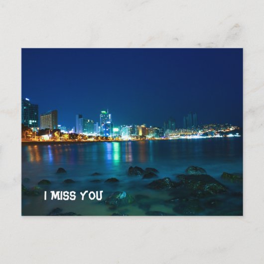 ビーチ写真 ポストカード (正面)