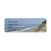 ビーチ写真 ラベル (正面)