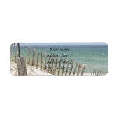 ビーチ写真 ラベル (正面)