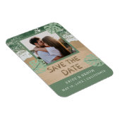 ビーチ写真Save the Date招待状 マグネット (右側)