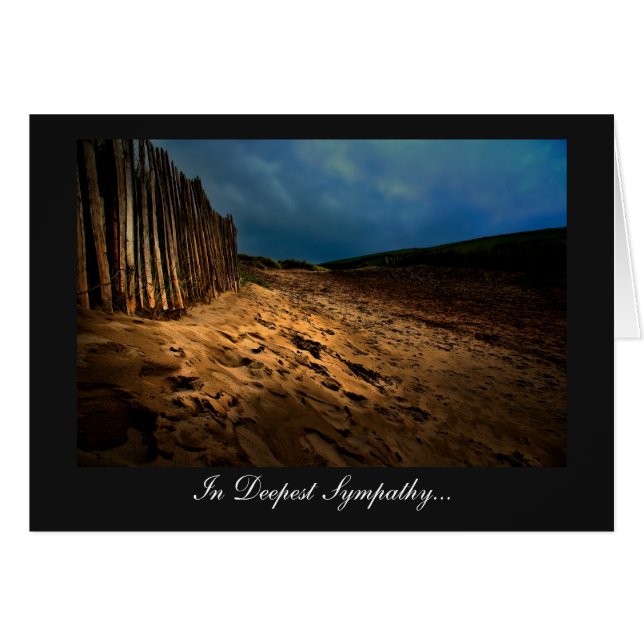 ビーチ出口アットサンダウン – 最深悔やみや弔慰 (正面横)