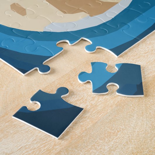 ビーチ切り出しパズル ジグソーパズル (側面)
