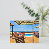 ビーチ前面 ポストカード (スタンド正面)