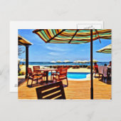 ビーチ前面 ポストカード (正面/裏面)