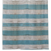 ビーチ動揺してウッドシャワーカーテン シャワーカーテン (正面)