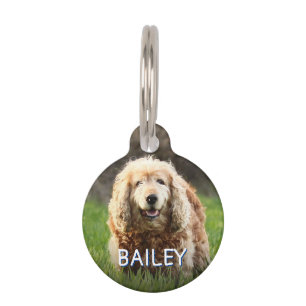 ビーチ動揺してモノグラム名アドレスペット用名札 ペット ネームタグ