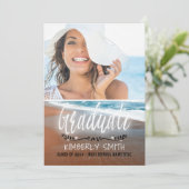 ビーチ卒業パーティーの写真 招待状 (スタンド正面)