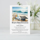 ビーチ卒業パーティー招待状 招待状 (スタンド正面)