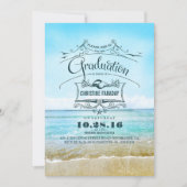 ビーチ卒業 招待状 (正面)
