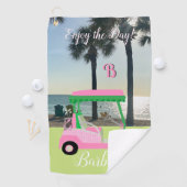 ビーチ及びゴルフモノグラム名ゴルフタオル ゴルフタオル (インサイチュ)