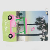 ビーチ及びゴルフモノグラム名ゴルフタオル ゴルフタオル (横)