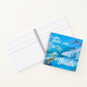 ビーチ及び海絵画生 ノートブック (内部)