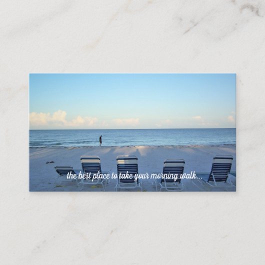 ビーチ名刺を歩く 名刺 (正面)