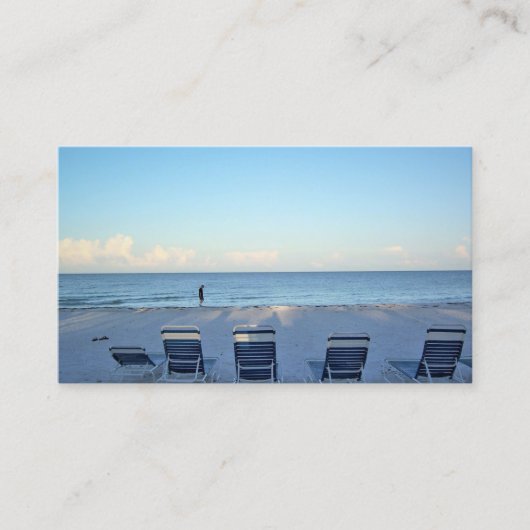 ビーチ名刺を歩く 名刺 (正面)