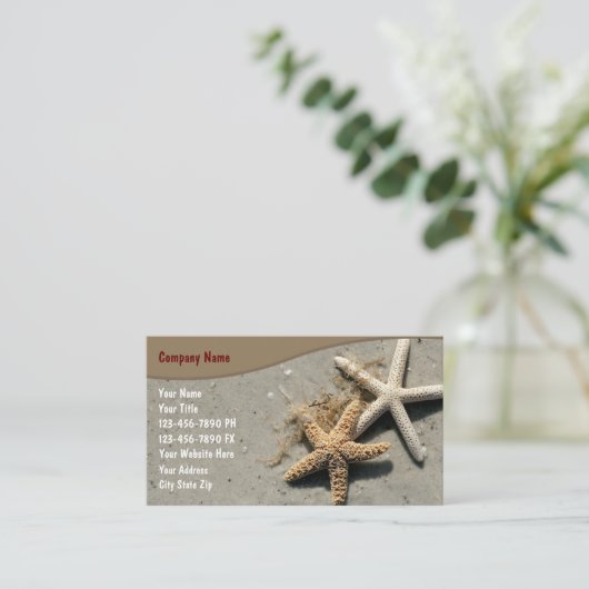 ビーチ名刺 名刺 (スタンド正面)