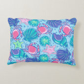 ビーチ名門私立校風のシェルカニ アクセントクッション (裏面)