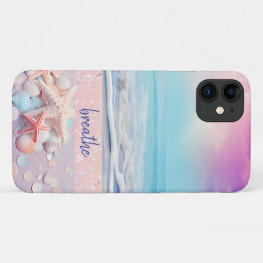 ビーチ呼吸の確認 Case-Mate iPhoneケース (裏面(横))