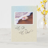 ビーチ回復記念日の販売 カード (黄色い花)