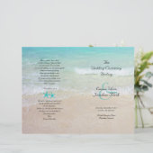 ビーチ場面カトリック式折畳みプログラム (スタンド正面)