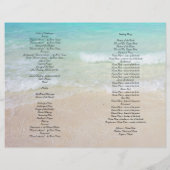 ビーチ場面カトリック式折畳みプログラム (裏面)