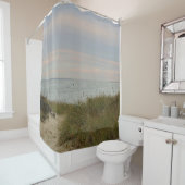 ビーチ場面夕方 シャワーカーテン (インサイチュ)
