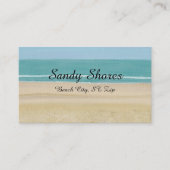 ビーチ場面最小主義の名刺 名刺 (正面)