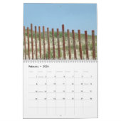 ビーチ場面 カレンダー (2月 2026)