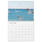 ビーチ場面 カレンダー (3月 2027)