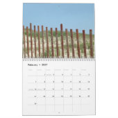 ビーチ場面 カレンダー (2月 2027)