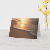 ビーチ場面 カード (黄色い花)