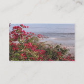 ビーチ場面 名刺 (裏面)