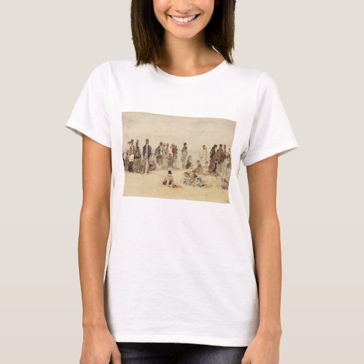 ビーチ場面 Tシャツ (正面)