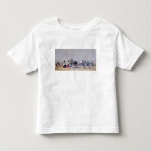 ビーチ場面、Trouville 1873年 トドラーTシャツ