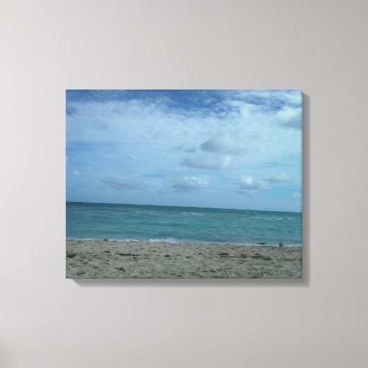 ビーチ場 キャンバスプリント (正面)