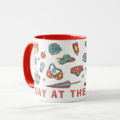 ビーチ夏の日2025 -楽しむ日ごと マグカップ (正面左)