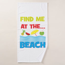 ビーチ夏の熱帯海 バスタオル