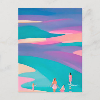 ビーチ夏 ポストカード